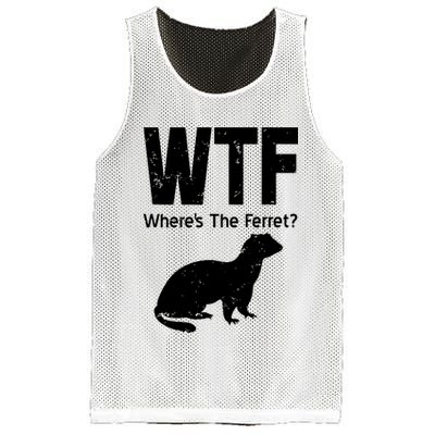 Ferret Wtf Funny Where’s The Ferret Mesh Reversible Basketball Jersey Tank