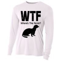 Ferret Wtf Funny Where’s The Ferret Cooling Performance Long Sleeve Crew
