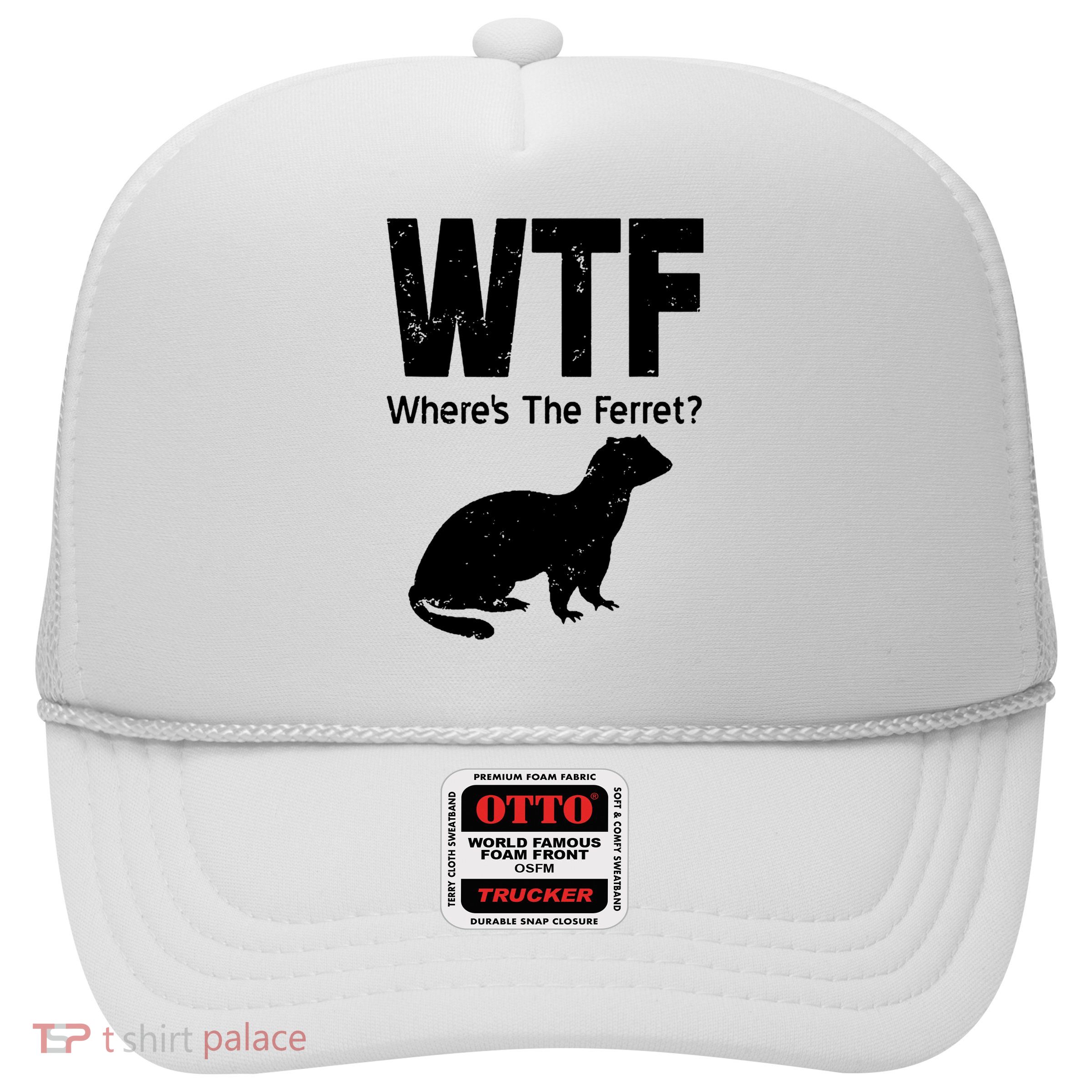 Ferret Wtf Funny Where’s The Ferret Trucker Hat