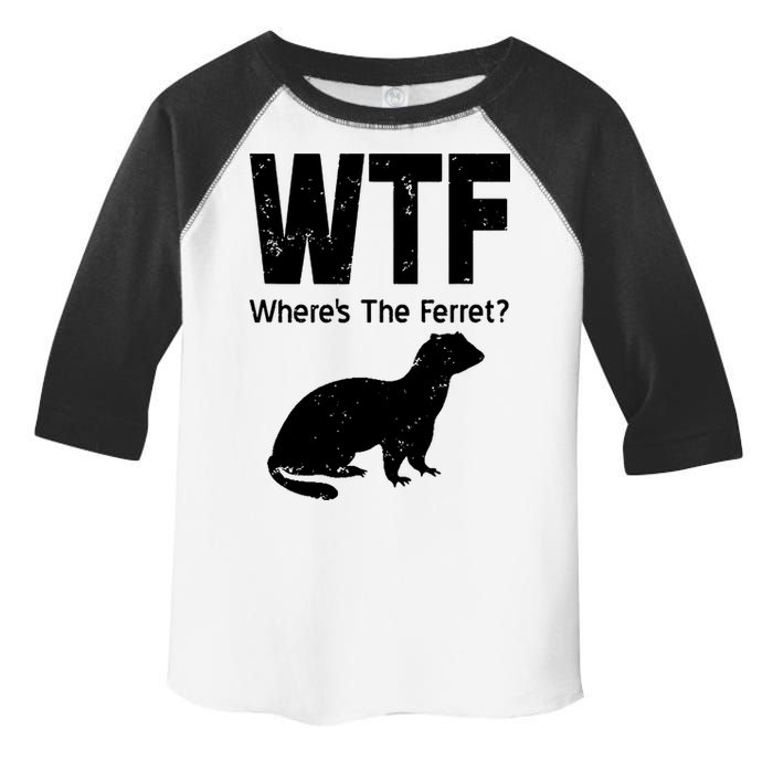 Ferret Wtf Funny Where’s The Ferret Toddler Fine Jersey T-Shirt