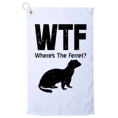 Ferret Wtf Funny Where’s The Ferret Golf Towel