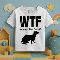 Ferret Wtf Funny Where’s The Ferret Toddler T-Shirt