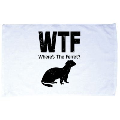 Ferret Wtf Funny Where’s The Ferret Microfiber Hand Towel