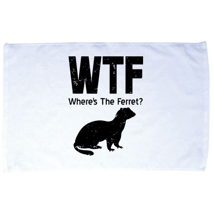 Ferret Wtf Funny Where’s The Ferret Microfiber Hand Towel