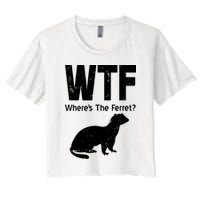 Ferret Wtf Funny Where’s The Ferret Crop Top