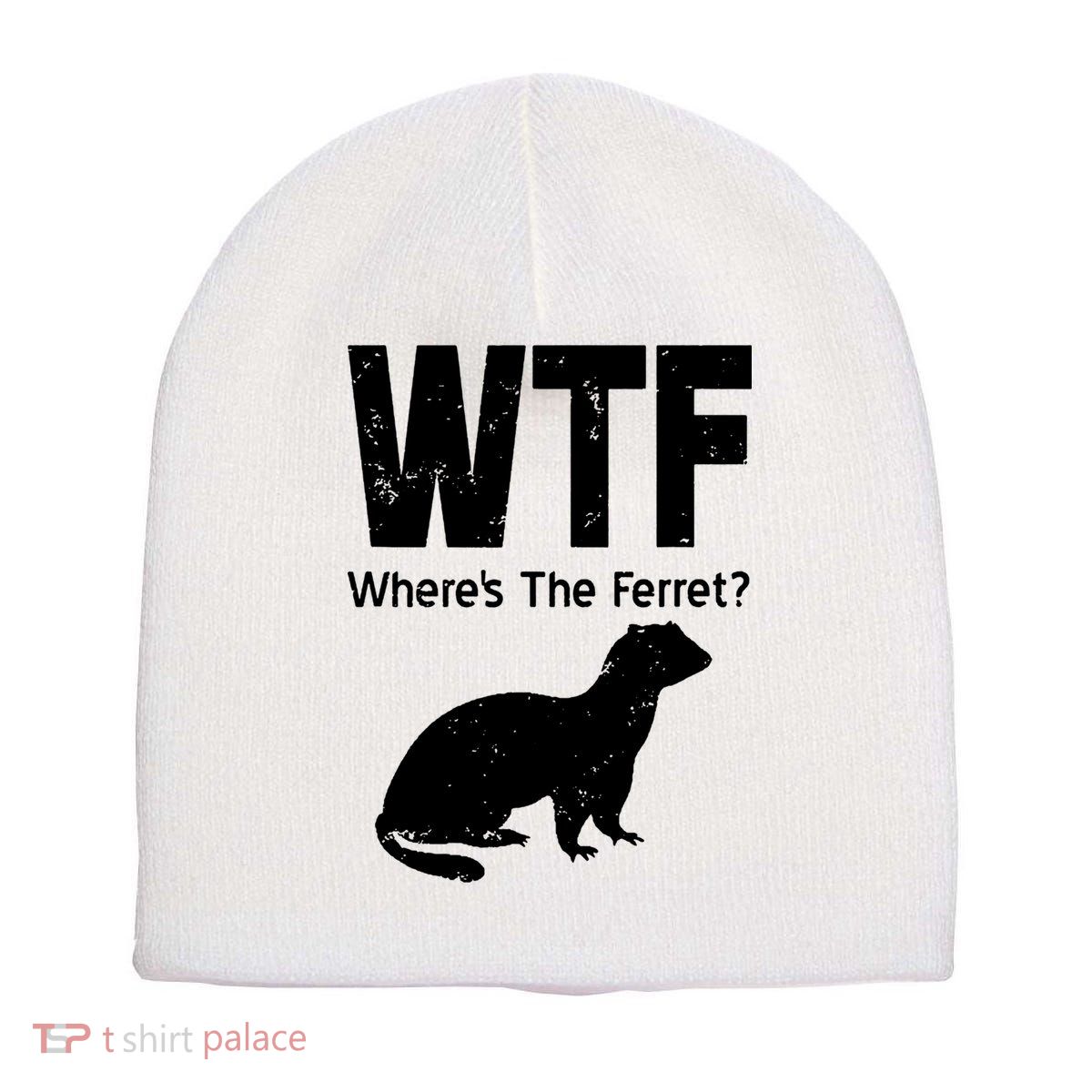 Ferret Wtf Funny Where’s The Ferret Short Acrylic Beanie