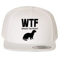 Ferret Wtf Funny Where’s The Ferret Wool Snapback Cap