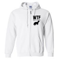 Ferret Wtf Funny Where’s The Ferret Full Zip Hoodie
