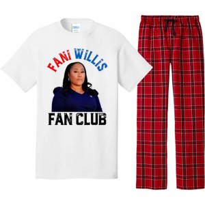 Fani Willis Fan Club Retro Usa Flag American Funny Politica Pajama Set