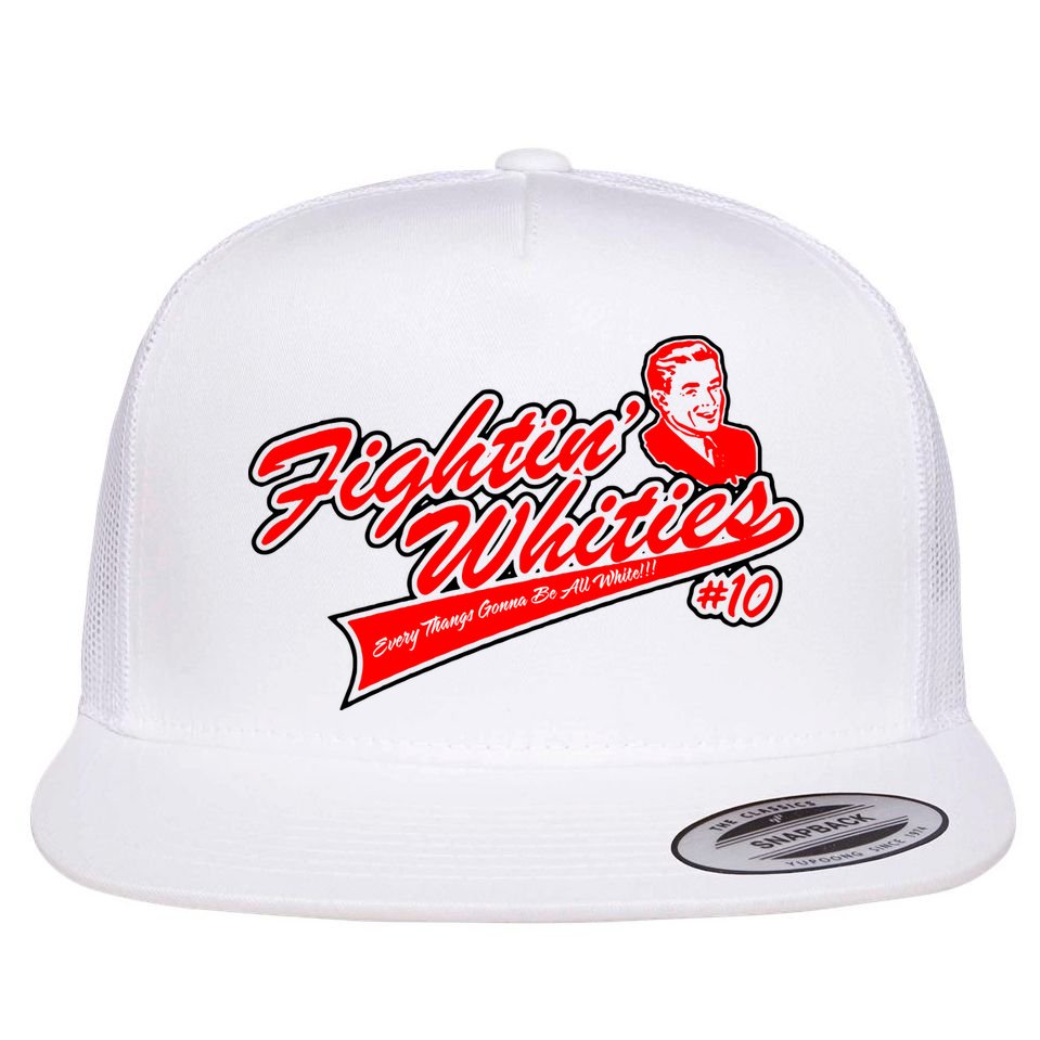 Fighting Whities Flat Bill Trucker Hat