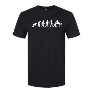 Funny Wrestling For Judo Wrestler Human Evolution Softstyle CVC T-Shirt