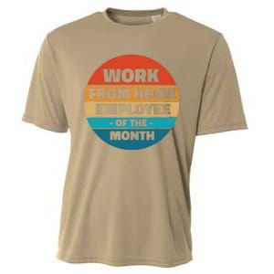 Funny Work From Home Employee Of The Month Retro Cooling Performance Crew T-Shirt