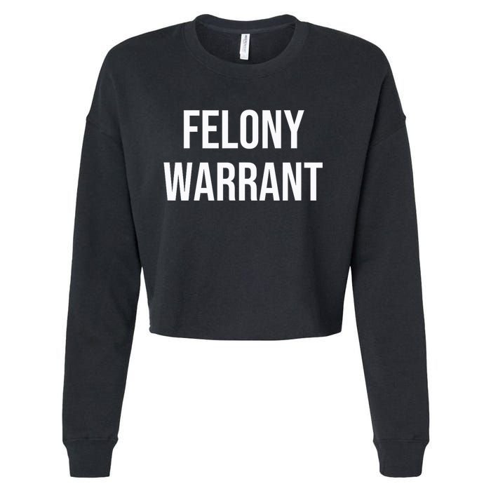 Felony Warrant Cropped Pullover Crew