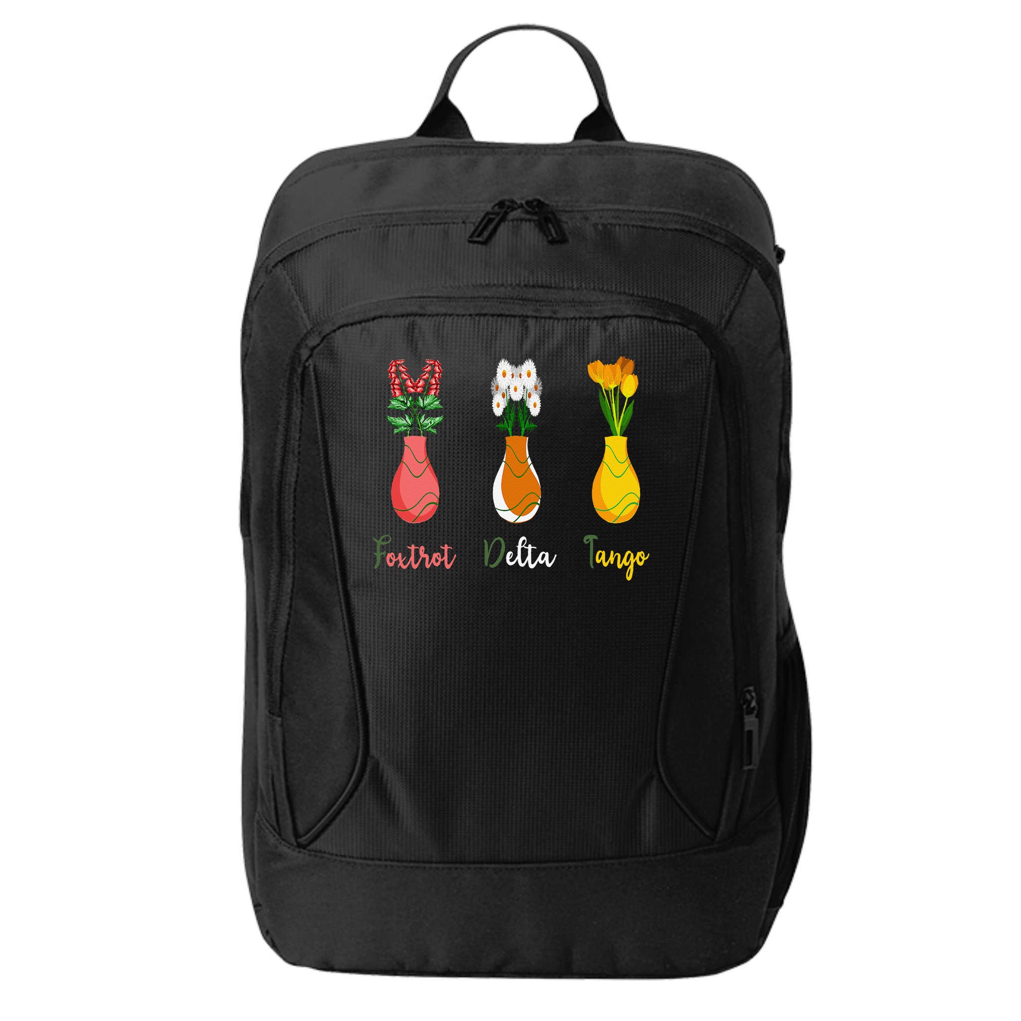 Floral Wildflowers Foxtrots Deltas Tangos Funny Florist City Backpack