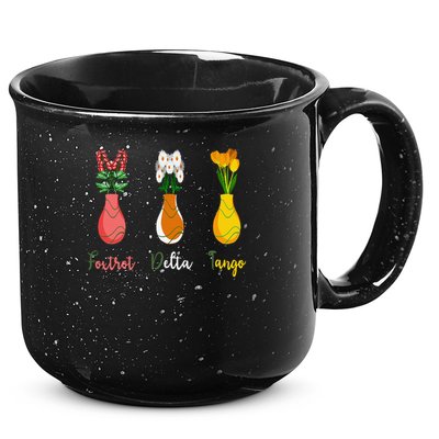 Floral Wildflowers Foxtrots Deltas Tangos Funny Florist 15oz Campfire Ceramic Mug