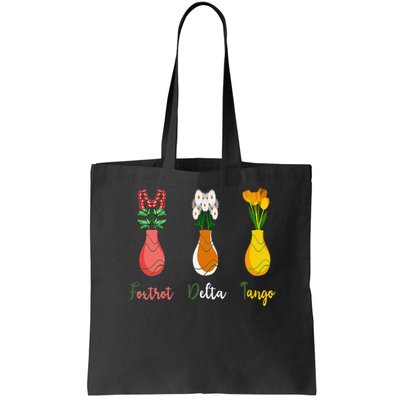 Floral Wildflowers Foxtrots Deltas Tangos Funny Florist Bag