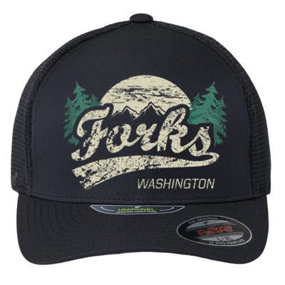 Forks Washington Flexfit Unipanel Trucker Cap