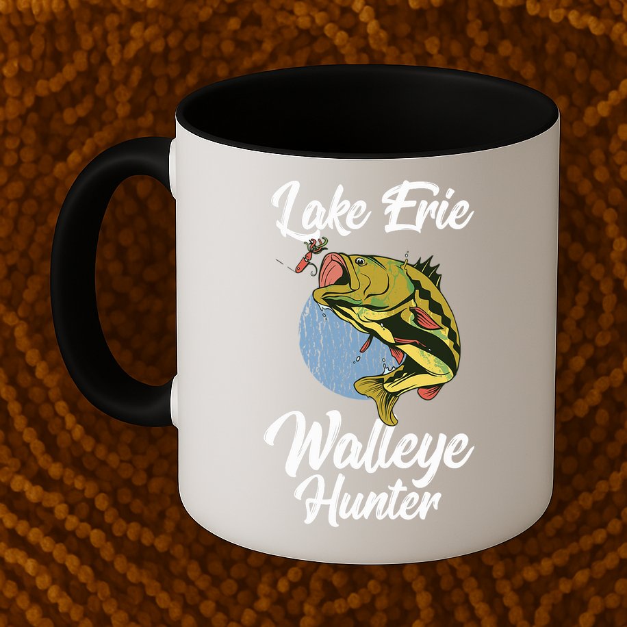 Funny Walleye Fishing Lake Erie Walleye Hunter Mug
