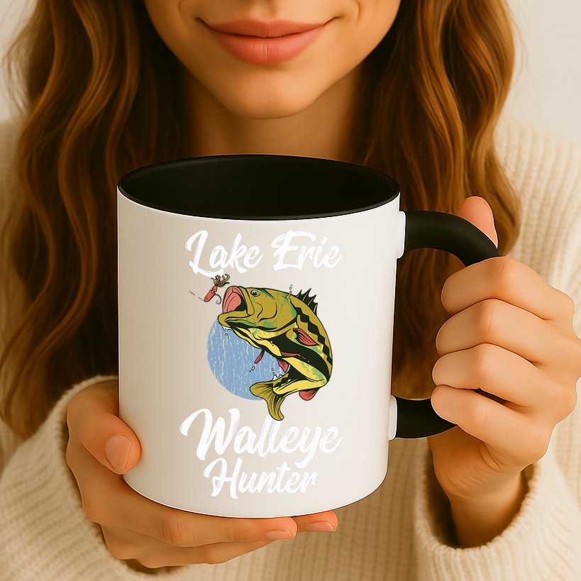 Funny Walleye Fishing Lake Erie Walleye Hunter Mug