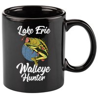 Funny Walleye Fishing Lake Erie Walleye Hunter 11oz C Handle Ceramic Mug