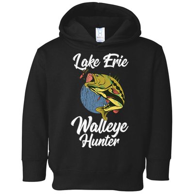 Funny Walleye Fishing Lake Erie Walleye Hunter Toddler Hoodie