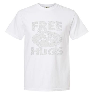 Funny Wrestling Funny Free Hugs Wrestling Gift Garment-Dyed Heavyweight T-Shirt