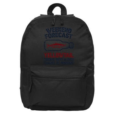 Fisher Weekend Forecast Fishing Fish Yellowtail 16 in Basic Backpack