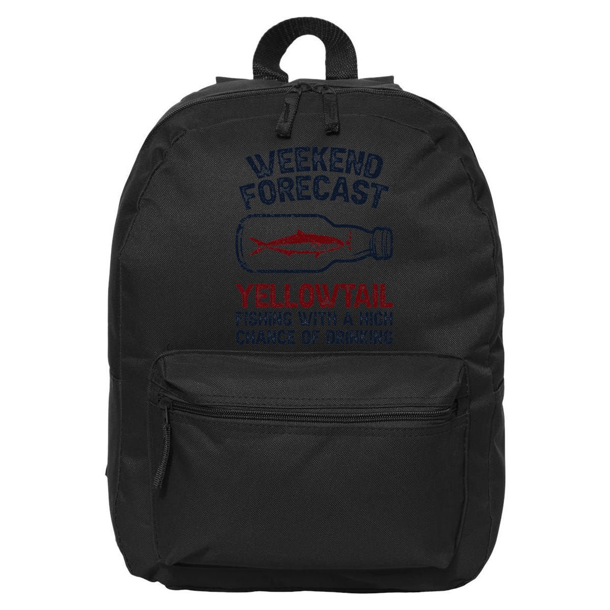 Fisher Weekend Forecast Fishing Fish Yellowtail 16 in Basic Backpack