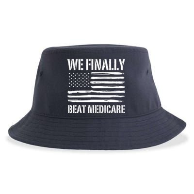 Funny We Finally Beat Medicare Sustainable Bucket Hat