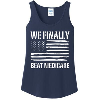 Funny We Finally Beat Medicare Ladies Essential Tank