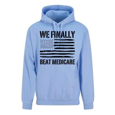 Funny We Finally Beat Medicare Unisex Surf Hoodie