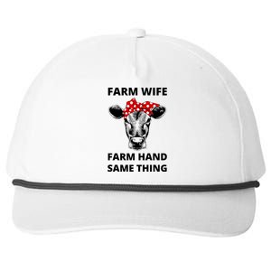 Farm Wife Farm Hand Same Thing Snapback Five-Panel Rope Hat