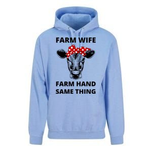 Farm Wife Farm Hand Same Thing Unisex Surf Hoodie