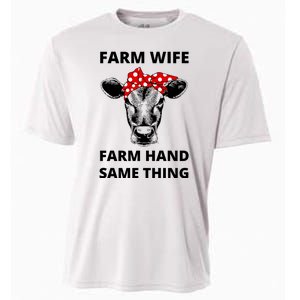 Farm Wife Farm Hand Same Thing Cooling Performance Crew T-Shirt