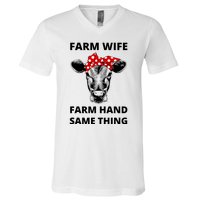 Farm Wife Farm Hand Same Thing V-Neck T-Shirt