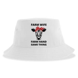 Farm Wife Farm Hand Same Thing Sustainable Bucket Hat