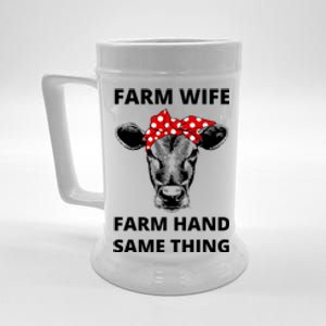 Farm Wife Farm Hand Same Thing Beer Stein