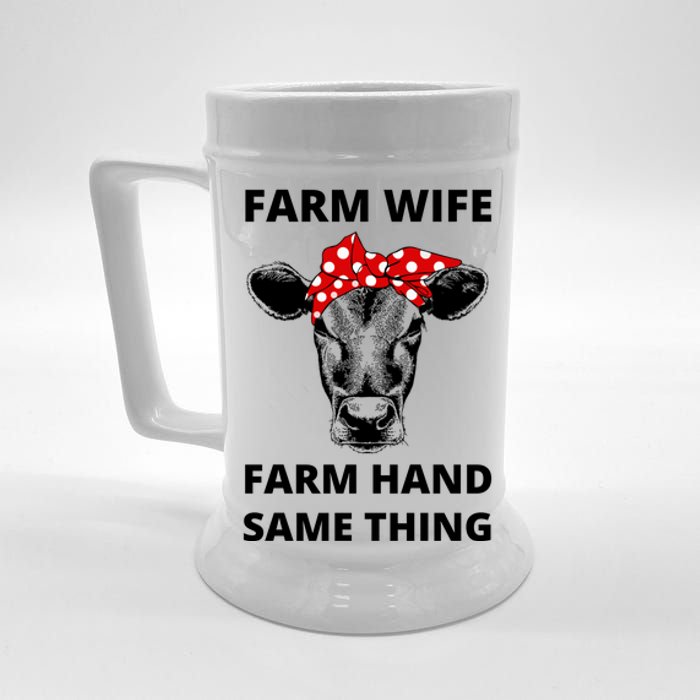 Farm Wife Farm Hand Same Thing Beer Stein