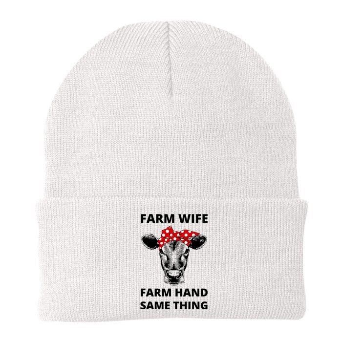 Farm Wife Farm Hand Same Thing Knit Cap Winter Beanie