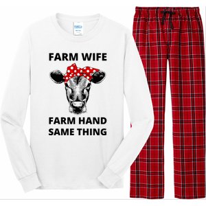 Farm Wife Farm Hand Same Thing Long Sleeve Pajama Set