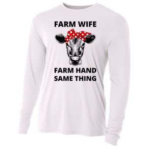 Farm Wife Farm Hand Same Thing Cooling Performance Long Sleeve Crew