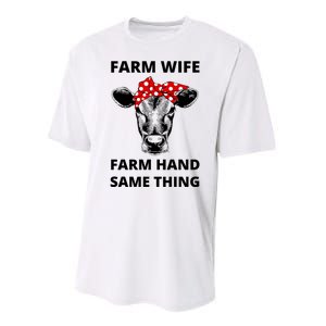 Farm Wife Farm Hand Same Thing Performance Sprint T-Shirt