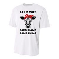 Farm Wife Farm Hand Same Thing Performance Sprint T-Shirt