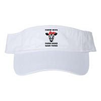 Farm Wife Farm Hand Same Thing Valucap Bio-Washed Visor