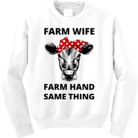 Farm Wife Farm Hand Same Thing Kids Sweatshirt