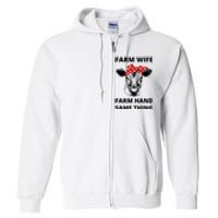 Farm Wife Farm Hand Same Thing Full Zip Hoodie