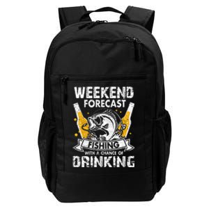 Funny Weekend Forcast Fishing With A Chance Of Drinking Daily Commute Backpack