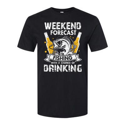 Funny Weekend Forcast Fishing With A Chance Of Drinking Softstyle® CVC T-Shirt