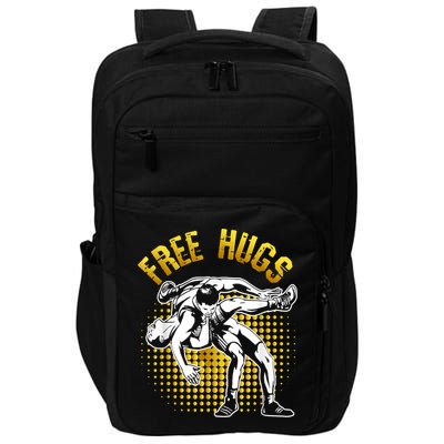 Funny Wrestling Free Hugs Impact Tech Backpack