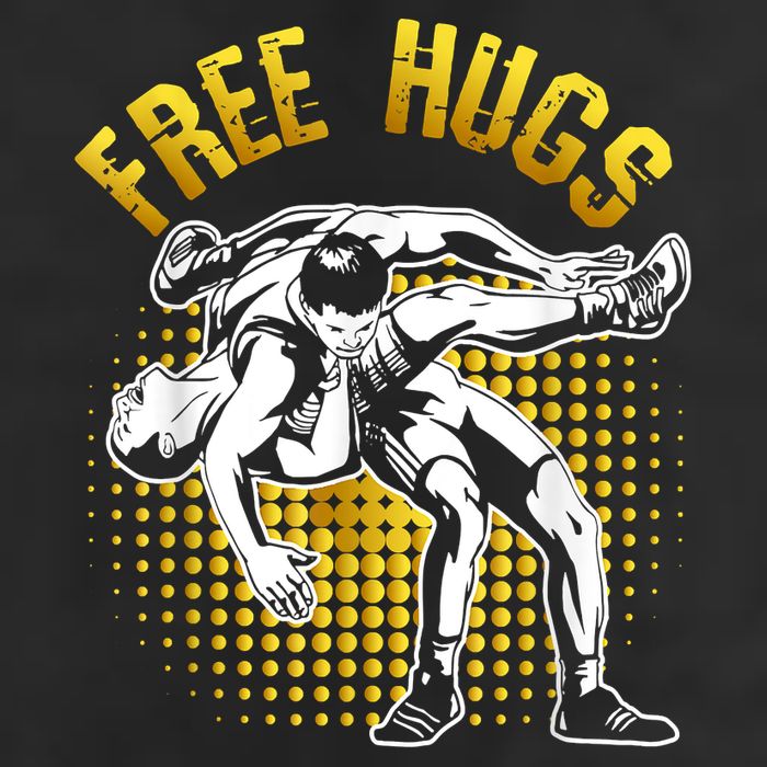 Funny Wrestling Free Hugs Adult Drive Performance Visor